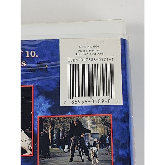 Vintage 1996 Disney's 101 Dalmatians Live Action w/ Glen Close VHS Movie - Picture 3 of 7